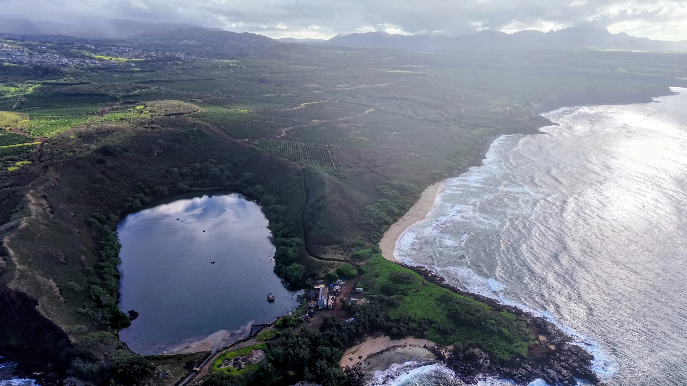 Aerial still — Kauai landscape