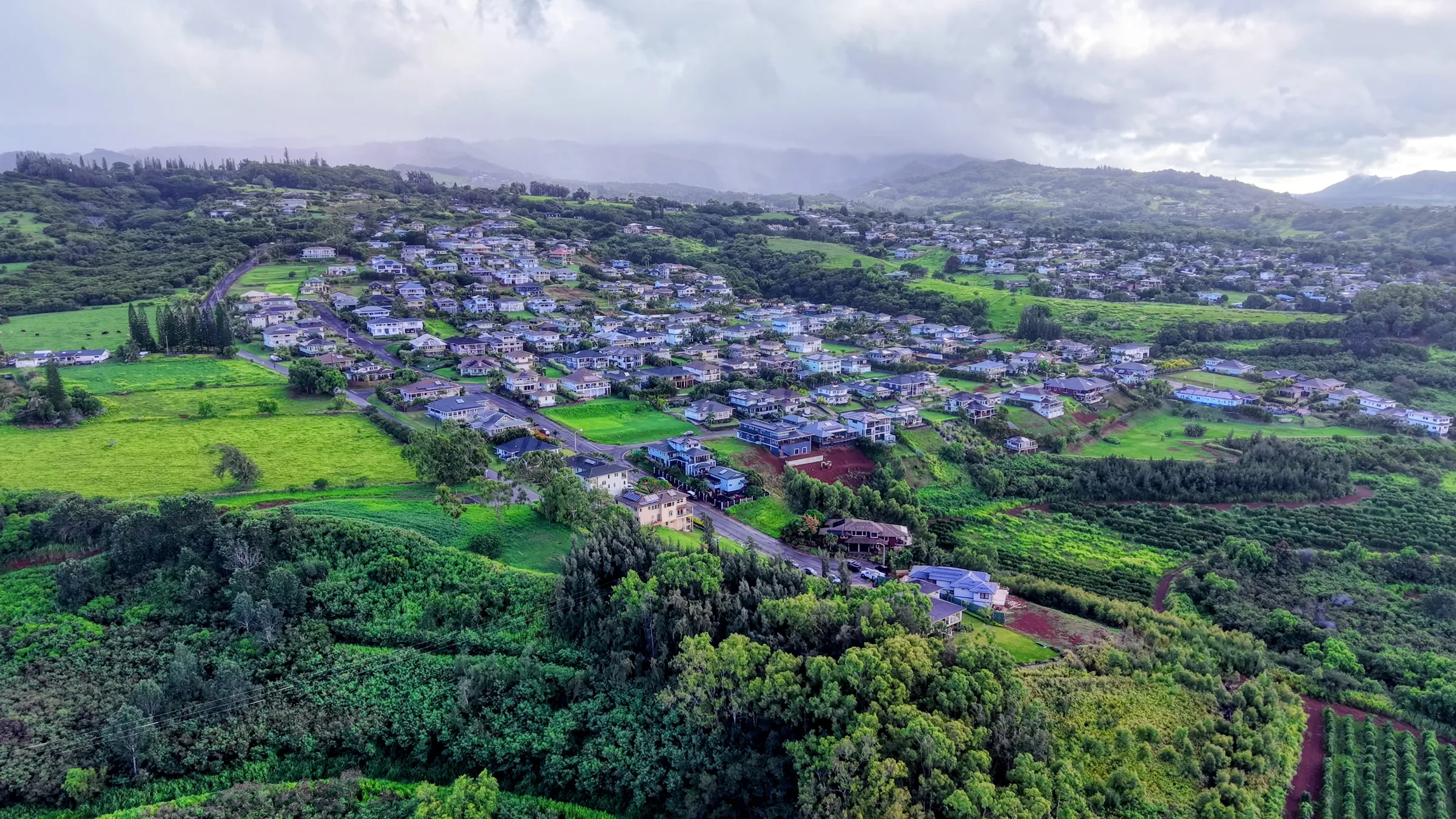 Aerial still — Kauai detail