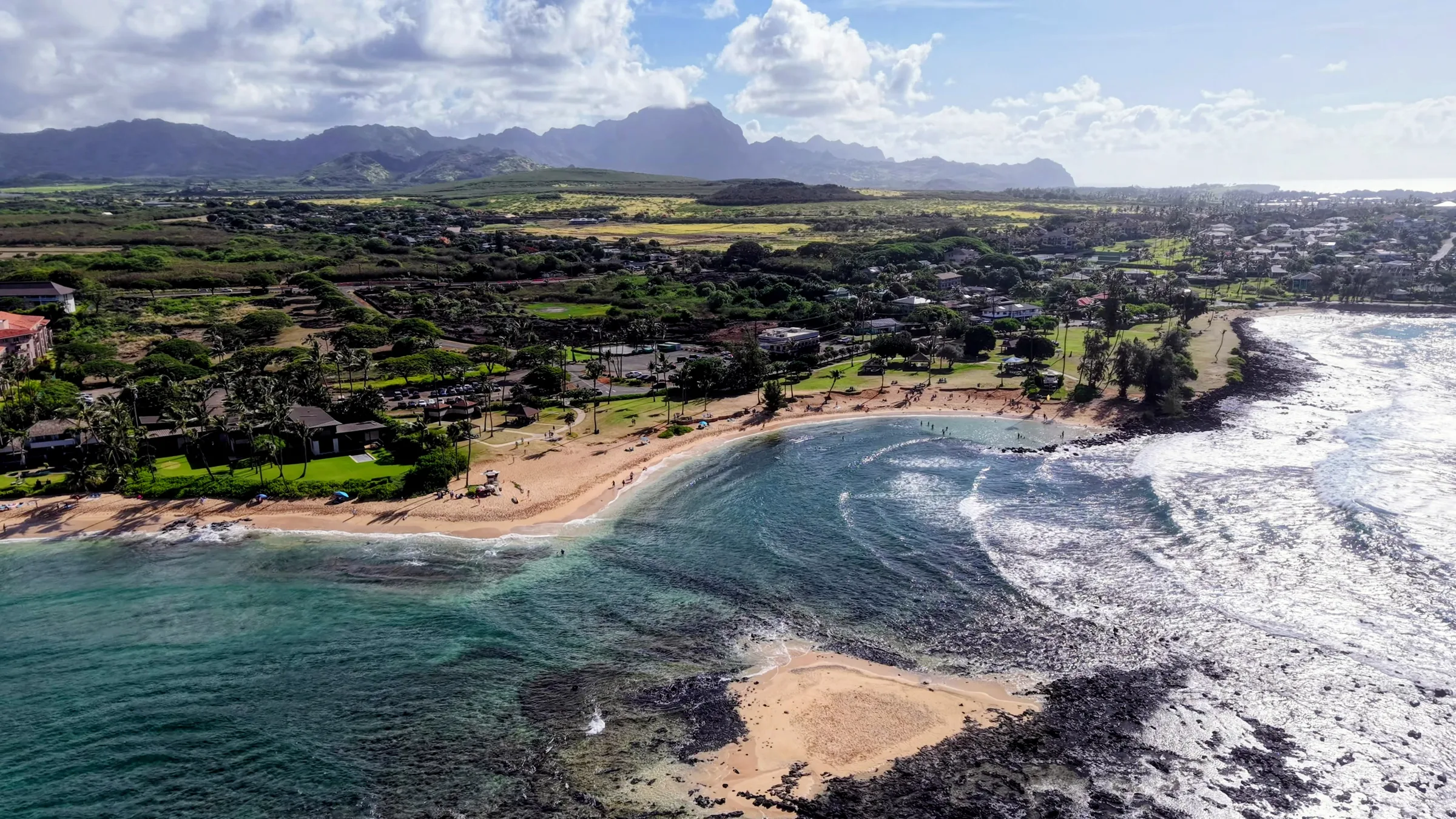 Aerial still — island texture